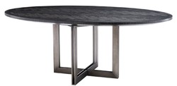 luxus esstisch, massivholz tisch, massivholz küchentisch, ovaler esstisch, esstisch schwarz bronze, küchentisch oval, esszimmer tisch, esszimmer möbel, küchenmöbel