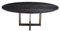 luxus esstisch, massivholz tisch, massivholz küchentisch, ovaler esstisch, esstisch schwarz bronze, küchentisch oval, esszimmer tisch, esszimmer möbel, küchenmöbel