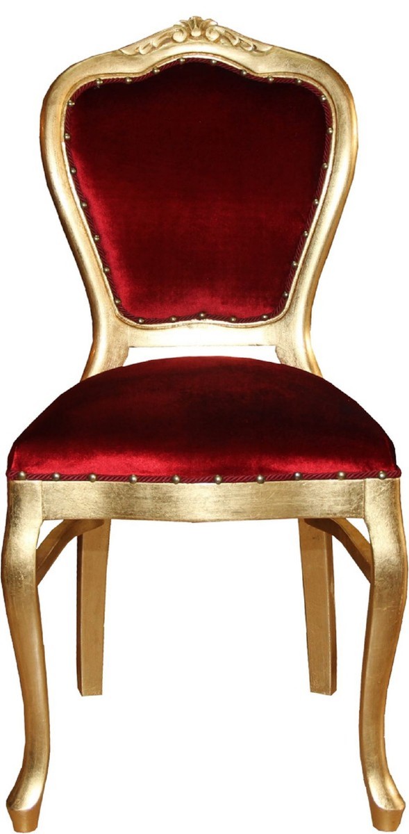 Casa Padrino Ensemble de Salle à Manger Baroque de Luxe Bordeaux Rouge / Or - 1 Table à Manger avec Plateau en Verre et 6 Chaises - Mobilier de Salle à Manger Baroque - Fabriqué en Italie - Collection de Luxe Casa Padrino Ensemble de Salle à Manger Baroque de Luxe Bordeaux Rouge / Or - 1 Table à Manger avec Plateau en Verre et 6 Chaises - Mobilier de Salle à Manger Baroque - Fabriqué en Italie - Collection de Luxe