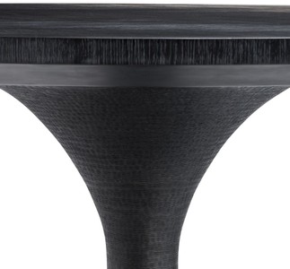Casa Padrino Luxus Esstisch Schwarz Ø 140 x H. 76 cm - Runder Küchentisch - Luxus Esszimmer Möbel