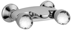 luxus aufputz brausebatterie, luxus badewannen armatur, luxus dusch armatur, badewannen armatur mit swarovski Kristallglas, brausebatterie mit swarovski Kristallglas, luxus bad accessoires