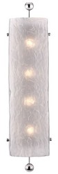 Casa Padrino Luxury Wall Lamp Silver / White 15.9 x 12 x H. 68.6 cm - Hotel & Restaurant Wall Sconce - Luxury Quality