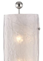 Casa Padrino Luxury Wall Lamp Silver / White 15.9 x 12 x H. 57.2 cm - Hotel & Restaurant Wall Sconce - Luxury Collection