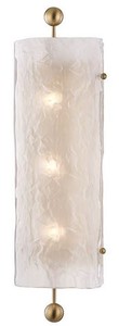 Casa Padrino lámpara de pared de lujo latón antiguo / blanco 15,9 x 12 x H. 57,2 cm - Lámpara de Pared para Hotel y Restaurante - Colección de Lujo