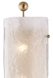 Casa Padrino Luxus Wandleuchte Antik Messing / Weiß 15,9 x 12 x H. 57,2 cm - Hotel & Restaurant Wandlampe - Luxus Kollektion