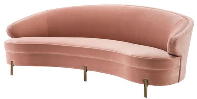 luxus sofa, gebogenes sofa, samt sofa, designer sofa, rosa sofa, sofa rosa, designer sofa, wohnzimmer sofa rosa, luxus wohnzimmer möbel, designer wohnzimmer möbel