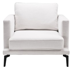 Casa Padrino Fauteuil de Luxe Blanc / Noir 91 x 99 x H. 82 cm - Fauteuil de Salon - Meubles de Salon de Luxe