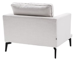 Casa Padrino Fauteuil de Luxe Blanc / Noir 91 x 99 x H. 82 cm - Fauteuil de Salon - Meubles de Salon de Luxe