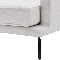 Casa Padrino Fauteuil de Luxe Blanc / Noir 91 x 99 x H. 82 cm - Fauteuil de Salon - Meubles de Salon de Luxe