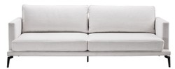 Casa Padrino canapé de luxe blanc / noir 230 x 99 x H. 82 cm - Canapé de Salon - Meubles de Salon de Luxe