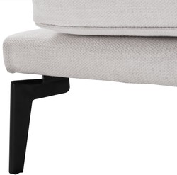 Casa Padrino canapé de luxe blanc / noir 230 x 99 x H. 82 cm - Canapé de Salon - Meubles de Salon de Luxe