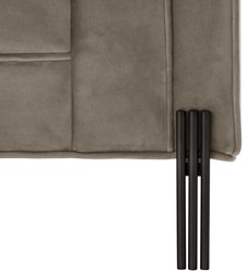 Casa Padrino poltrona di lusso in velluto con 2 cuscini greige / nero 104 x 95 x H. 68 cm - Mobili da Soggiorno di Lusso