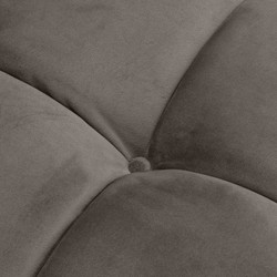 Casa Padrino divano di lusso in velluto con 4 cuscini grigio / ottone 231 x 95 x H. 68 cm - Divano del Soggiorno - Qualità di Lusso