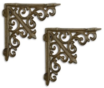 judendstil wandhalter set, barock wandhalter, antik stil wandhalter, gusseisen wandhalter, wandhalter antik braun, metall wandhalter, barock wanddeko, judendstil wanddeko, antik stil wanddeko