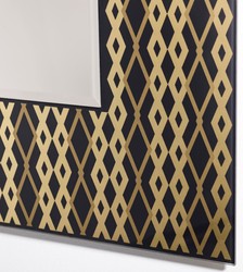 luxus spiegel, designer spiegel, wandspiegel, wohnzimmer spiegel, garderoben spiegel, spiegel schwarz gold, spiegel mit muster, wohnzimmer möbel, garderoben möbel, luxus möbel