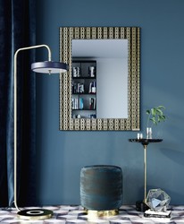 luxus spiegel, designer spiegel, wandspiegel, wohnzimmer spiegel, garderoben spiegel, spiegel schwarz gold, spiegel mit muster, wohnzimmer möbel, garderoben möbel, luxus möbel