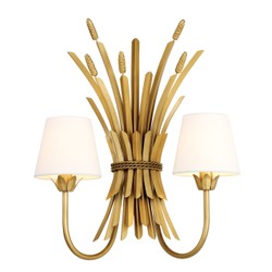 Casa Padrino Luxus Wandleuchte Antik Gold 47 x 24 x H. 53 cm - Hotel & Restaurant Wandlampe Casa Padrino Luxus Wandleuchte Antik Gold 47 x 24 x H. 53 cm - Hotel & Restaurant Wandlampe