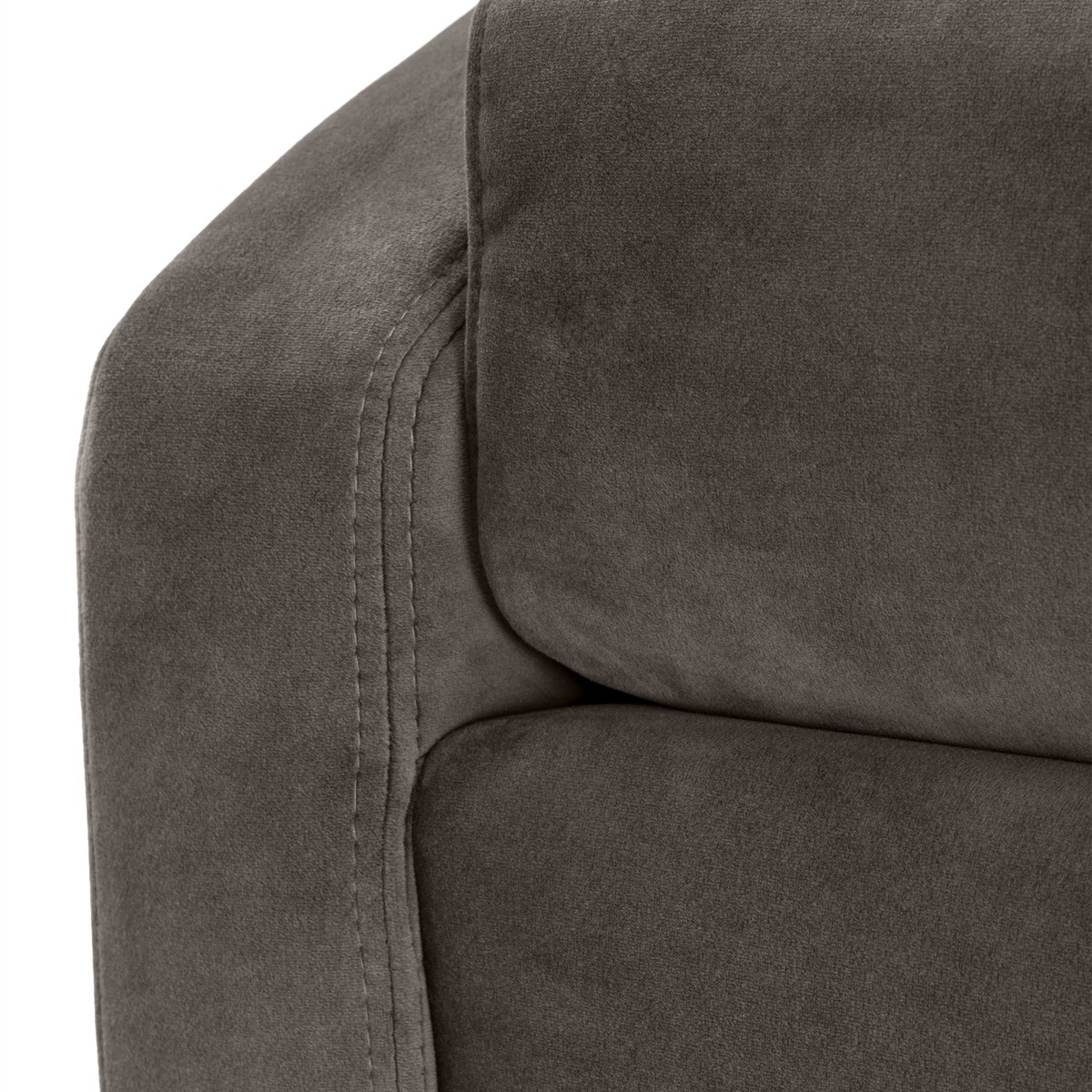 Casa Padrino sillón de terciopelo gris / latón 88 x 94 x H. 73 cm - Sillón de Salón con 2 Cojines - Muebles de Lujo Casa Padrino sillón de terciopelo gris / latón 88 x 94 x H. 73 cm - Sillón de Salón con 2 Cojines - Muebles de Lujo