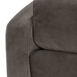 Casa Padrino sillón de terciopelo gris / latón 88 x 94 x H. 73 cm - Sillón de Salón con 2 Cojines - Muebles de Lujo