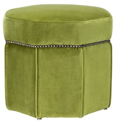 hocker, luxus hocker, designer hocker, 8 eckiger hocker, hocker hellgrün, hellgrüner sitzhocker, hotel hocker, restaurant hocker, club hocker, luxus möbel, luxus sitzhocker
