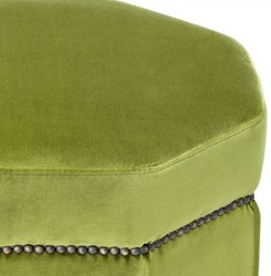 hocker, luxus hocker, designer hocker, 8 eckiger hocker, hocker hellgrün, hellgrüner sitzhocker, hotel hocker, restaurant hocker, club hocker, luxus möbel, luxus sitzhocker