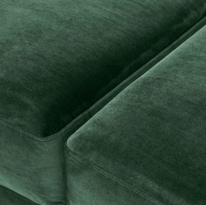 Casa Padrino Luxus Samt Sitzbank Dunkelgrün / Messingfarben 125 x 58 x H. 45 cm - Gepolsterte Samt Bank - Luxus Möbel