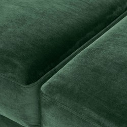 Casa Padrino panca in velluto di lusso verde scuro / ottone 125 x 58 x H. 45 cm - Panca Imbottita in Velluto - Mobili di Lusso