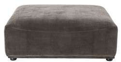 Casa Padrino sgabello di lusso grigio / nero 109 x 109 x H. 42 cm - Sgabello a 4 Angoli - Mobili di Lusso