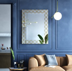 Casa Padrino specchio da parete di design bronzo 98 x H. 125 cm - Specchio da Salotto - Specchio Guardaroba - Mobili di Lusso