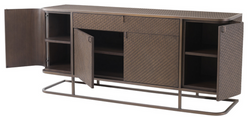 Casa Padrino luxury dresser with 4 doors and drawer brown / bronze 170 x 46 x H. 75 cm - Luxury Quality
