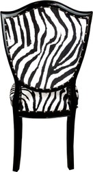 Casa Padrino Art Deco - Silla de comedor de lujo, cebra / negro - Muebles de hotel de lujo Casa Padrino Art Deco - Silla de comedor de lujo, cebra / negro - Muebles de hotel de lujo