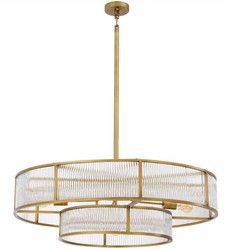 Casa Padrino Lustre De Luxe Laiton Antique Ø 90 x H. 27 cm - Lustre Rond - Qualité de Luxe