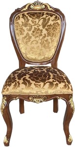 Casa Padrino Luxus Barock Esszimmer Stuhl Gold Bouquet Muster Braun Baroque Chair Luxury Golden Brown Mahagoni Furniture Möbel Interior Stühle Casa Padrino Luxus Barock Esszimmer Stuhl Gold Bouquet Muster Braun Baroque Chair Luxury Golden Brown Mahagoni Furniture Möbel Interior Stühle