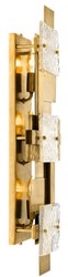 Casa Padrino lampada da parete di lusso ottone vintage 29,5 x 11 x H. 77 cm - Lampada da Parete per Soggiorno - Eccellente Fattura - Collezione di Lusso