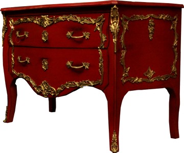 Comò barocco Casa Padrino rosso / oro stile antico 130 cm - fatto a mano in legno massello - edizione limitata Comò barocco Casa Padrino rosso / oro stile antico 130 cm - fatto a mano in legno massello - edizione limitata