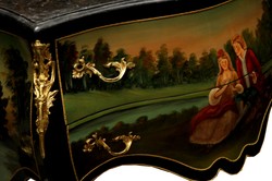 Casa Padrino Barock Kommode Handbemalt Marmor Schwarz Gold Baroque Chest of Drawers Black Handpainted Marble Gold Furniture Interior Möbel Casa Padrino Barock Kommode Handbemalt Marmor Schwarz Gold Baroque Chest of Drawers Black Handpainted Marble Gold Furniture Interior Möbel