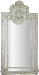 Grand Casa Padrino Baroque Mirror Antique Style Gray White Maria Motive - Baroque Antique Style Furniture Grand Casa Padrino Baroque Mirror Antique Style Gray White Maria Motive - Baroque Antique Style Furniture
