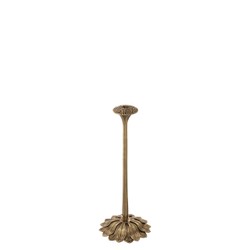 Casa Padrino Luxury Candle Holder Vintage Brass / Black 19 x H. 47 cm - Luxury Quality