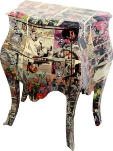 Casa Padrino Commode Baroque Comic Design 63 cm x H 75 cm - Fabrication unique - Edition limitée Casa Padrino Commode Baroque Comic Design 63 cm x H 75 cm - Fabrication unique - Edition limitée