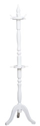 Casa Padrino country style coat rack white 59 x 59 x H. 200 cm - Solid Wood Coat Rack - Country Style Wardrobe Furniture