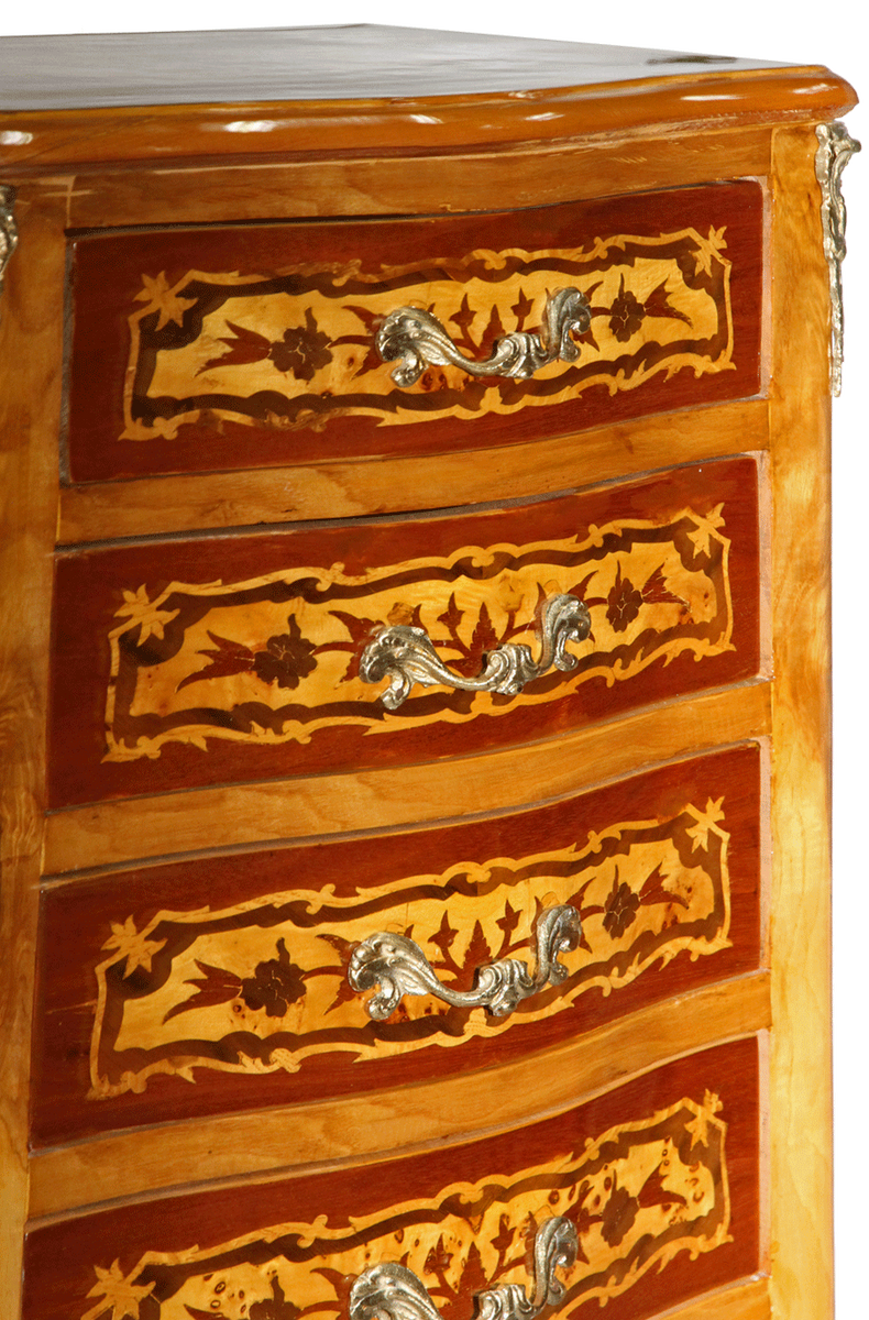 Casa Padrino Barock Kommode Intarsien Mahagoni Braun Vogelaugen Ahorn 7 Schubladen Bronze Baroque Chest of Drawers Mahagony Casa Padrino Barock Kommode Intarsien Mahagoni Braun Vogelaugen Ahorn 7 Schubladen Bronze Baroque Chest of Drawers Mahagony