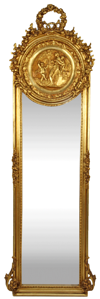 Casa Padrino Barock Spiegel Gold barock spiegel gold, barock wandspiegel gold, goldener barock spiegel, prunkvoller barock wandspiegel, barock garderoben spiegel, barock wohnzimmer spiegel, barock schlafzimmer spiegel, barock möbel