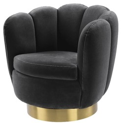 luxus sessel dunkelgrau, luxus drehsessel dunkelgrau, wohnzimmer sessel dunkelgrau, samt sessel dunkelgrau, designer sessel dunkelgrau, dunkelgrauer sessel, hotel sessel, luxus designer möbel, wohnzimmer möbel