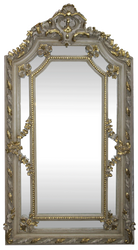 barock spiegel creme antik stil, barock wandspiegel creme antik stil, antik cremefarbener barock spiegel, barock garderoben spiegel, barock wohnzimmer spiegel, barock schlafzimmer spiegel, barock möbel