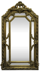 Casa Padrino specchio barocco a parete oro 115 x H. 215 cm - Magnifico Specchio Barocco con Splendidi Ornamenti - Mobili in Stile Barocco Casa Padrino specchio barocco a parete oro 115 x H. 215 cm - Magnifico Specchio Barocco con Splendidi Ornamenti - Mobili in Stile Barocco