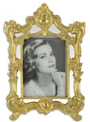 Casa Padrino cadre de photo baroque or 21,4 x H. 31,2 cm - Magnifique Cadre de Photo de Style Baroque