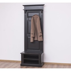 Armoire murale Casa Padrino Art Nouveau avec compartiments de rangement Style noir antique - Armoire de style campagnard