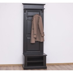 Armoire murale Casa Padrino Art Nouveau avec compartiments de rangement Style noir antique - Armoire de style campagnard