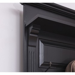 Armoire murale Casa Padrino Art Nouveau avec compartiments de rangement Style noir antique - Armoire de style campagnard