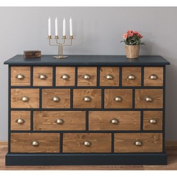Casa Padrino Kommode Jugendstil Kolonial Landhaus Shabby 19 Schubladen Apotherker Schrank Chest of Drawers viele Schubladen Casa Padrino Kommode Jugendstil Kolonial Landhaus Shabby 19 Schubladen Apotherker Schrank Chest of Drawers viele Schubladen